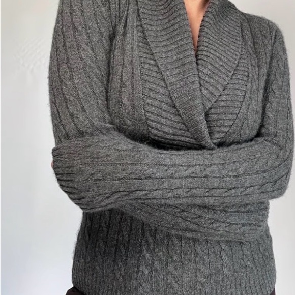 Trendy Ralph lauren cable knit cashmere wool sweater women 100% cashmere - Picture 5 of 6